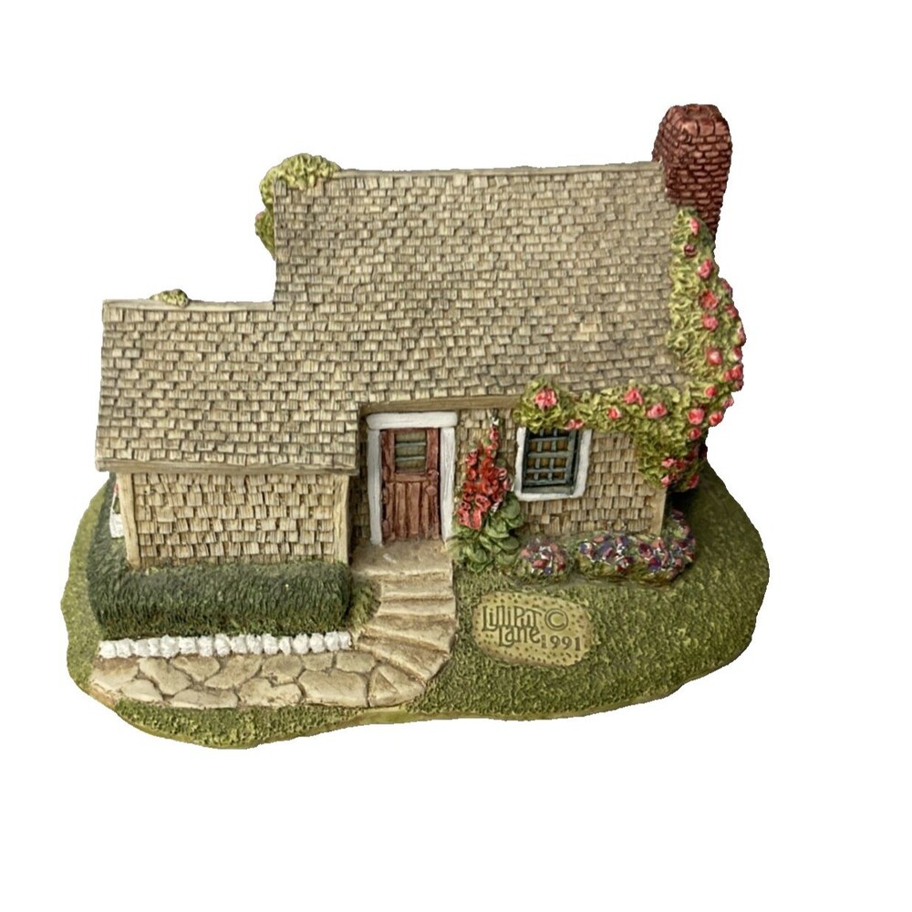 Lilliput Lane Cottages ‘Rambling Rose’ 1991 Vintage New w/ Box & Deed Made in UK